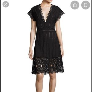 Opening Ceremony Anglaise Lace Eyelet Cutout Dress